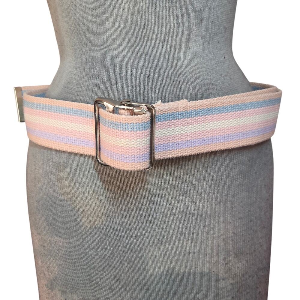 Vintage Pastel Stripped Gait Belt